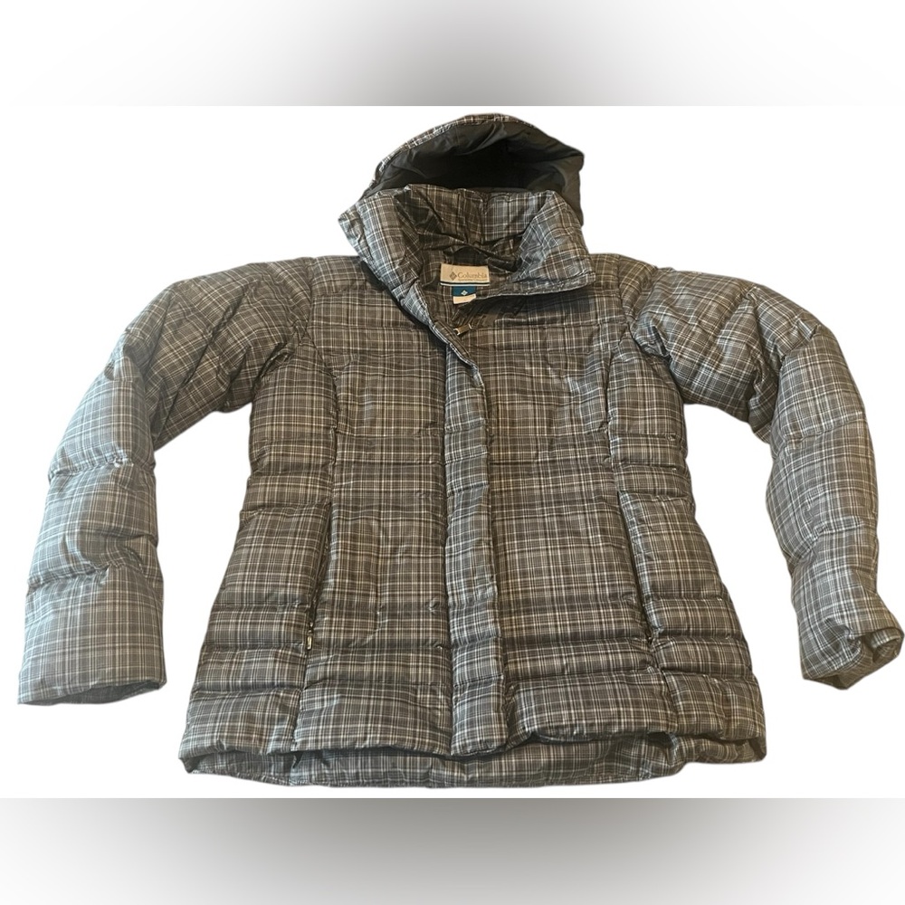 Columbia Plaid Puffer Jacket Women’s SM